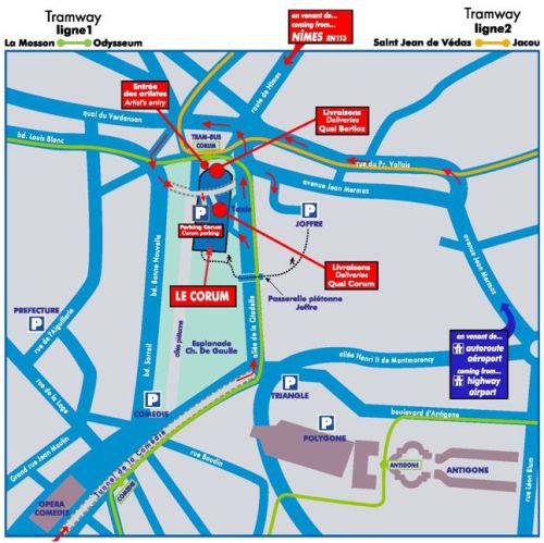 Map-Tramway Montpellier